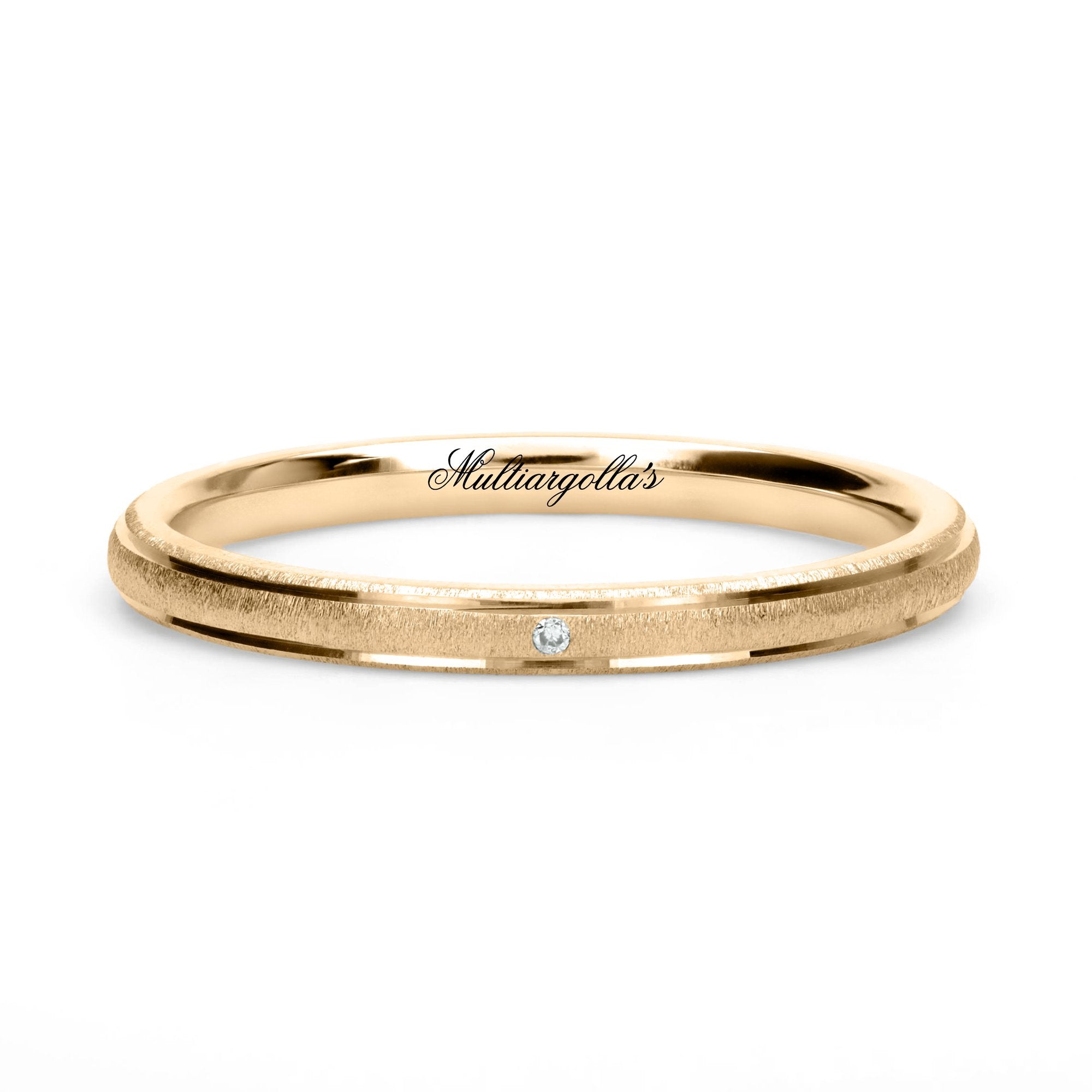 Confort Rellena 2mm A12020D14B - Diamante Natural