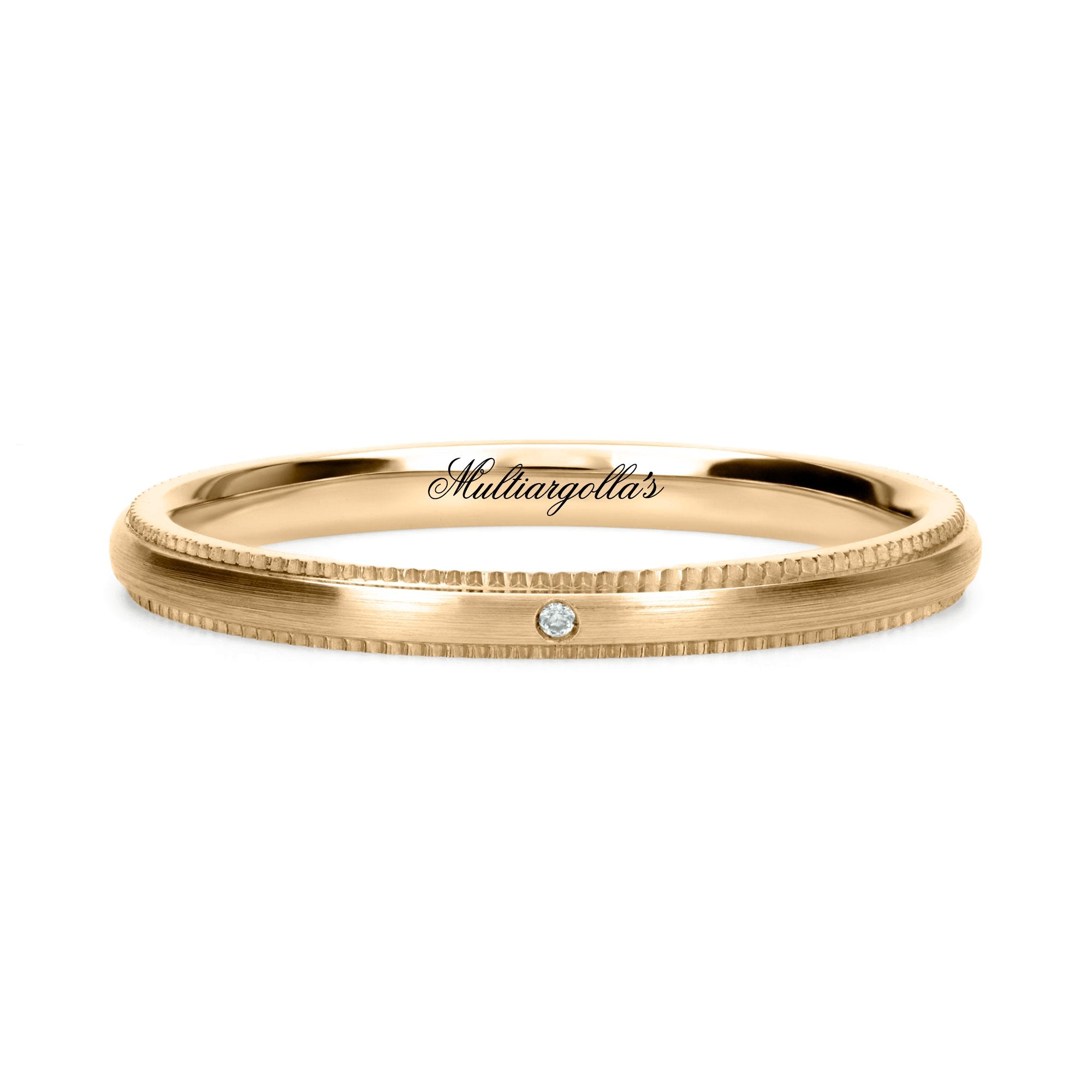 Confort Rellena 2mm A12058D14B - Diamante Natural