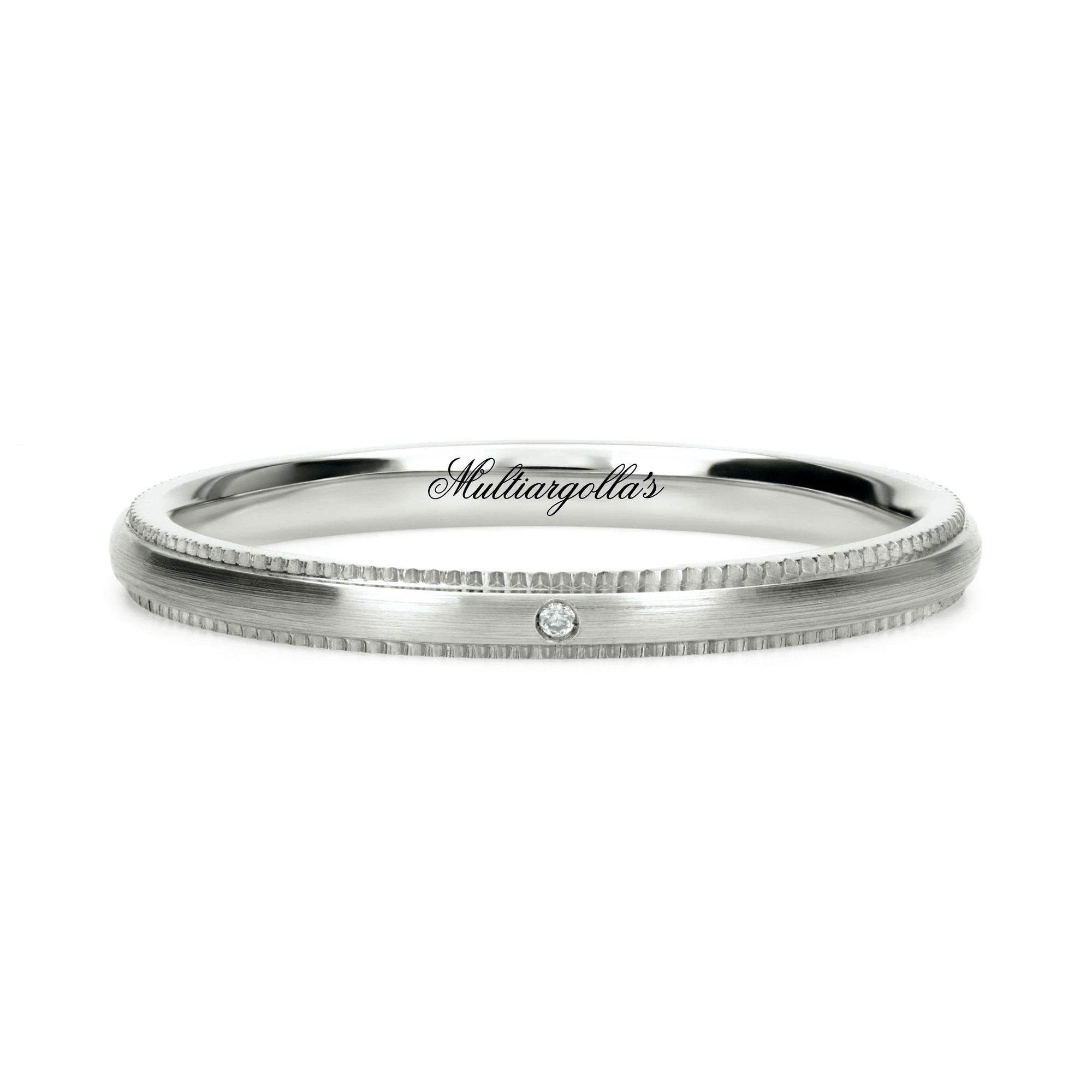 Confort Rellena 2mm A12058D14B - Diamante Natural