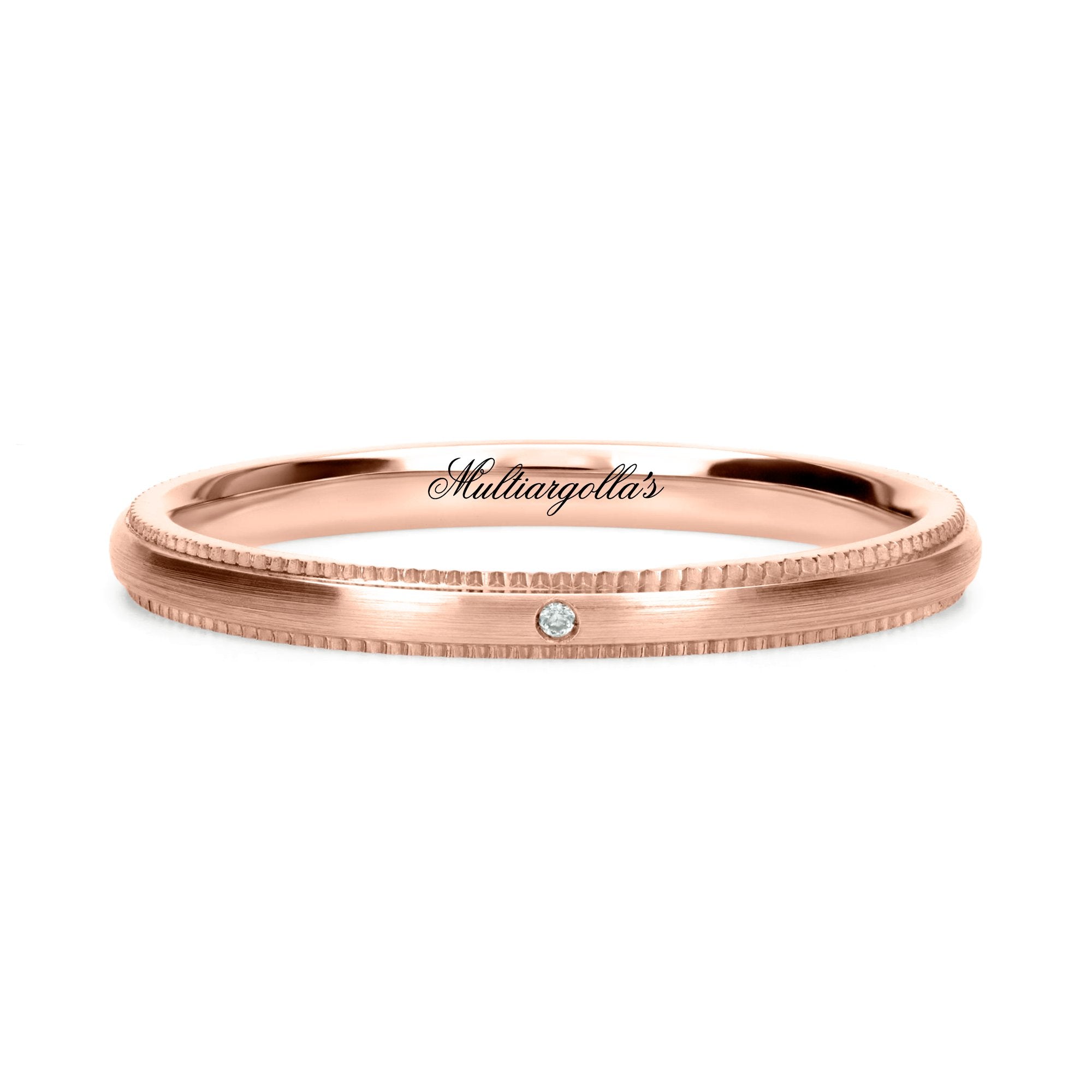 Confort Rellena 2mm A12058D14B - Diamante Natural