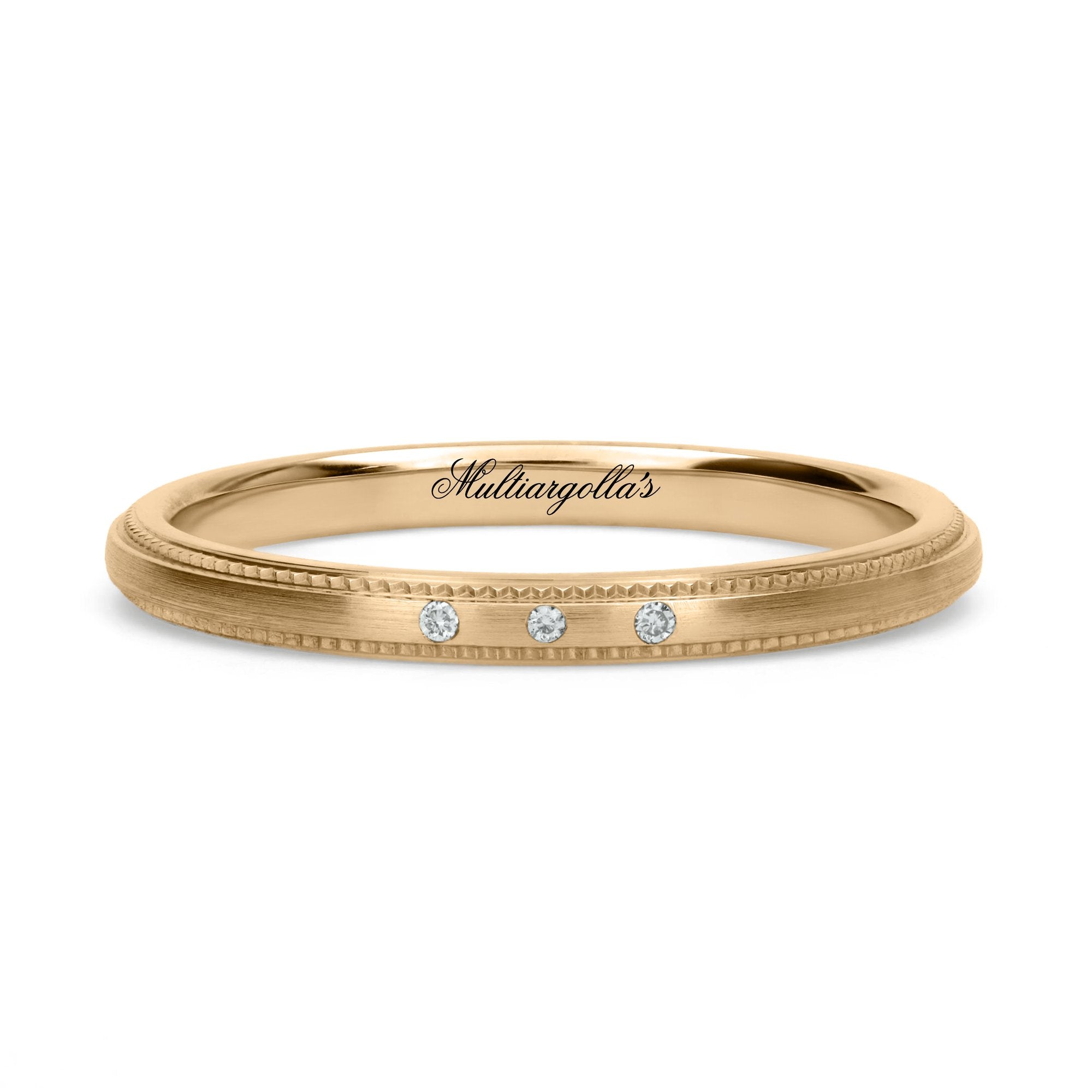 Confort Rellena 2mm A12067D14B - Diamante Natural