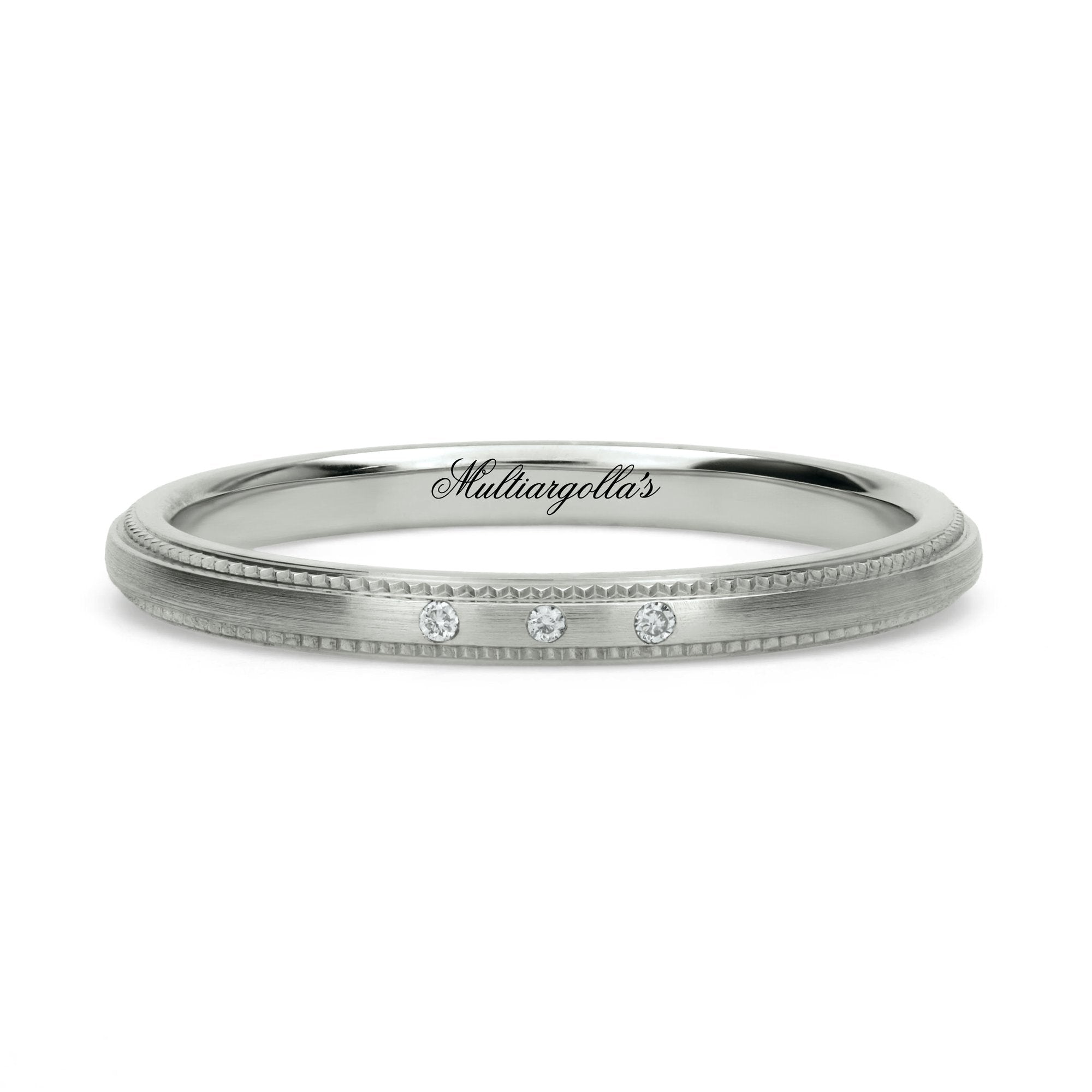 Confort Rellena 2mm A12067D14B - Diamante Natural